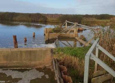 Tidal barrage weir civil design site